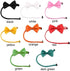 Orange Dog Bow Ties with Adjustable Collar, Solid Pet Neckties for Dogs and Cats, Grooming Bowtie Collars