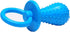 Junfamilee Blue Dserw Dog Pacifier Chew Toys, Mini Bite Resistant Bell Shape Rubber Pacifier Pet Puppy Molar Chew