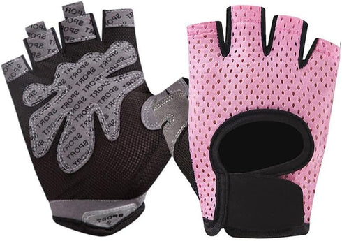 INOGIH Lightweight and Breathable Fingerless-Gym-Gloves for Women - Exercise-Crossfit-Training Gloves for Workout
