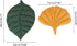 MOJUN Leaf Shaped Pet Mat for Dog Cat - Double Sided Cotton Portable Camping Sleeping Mat (Green Leaf, 19.7"x26.8")