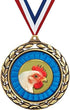 Chicken Medals - 2 1/2" Laurel Wreath Chicken Medal - Great Chicken
