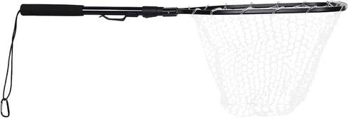 KICHOUSE Folding Fishing Net with Silicone Mesh Compact Portable Foldable Fish and