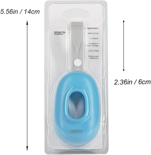 1 YUCHIYA Disposable Bags Dispenser with Silicon Belt Dog Poop Waste Bags Holder with Roll White Strawberry Scented