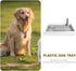 14.96X11.81X2.55 Inches TOYANDONA Dog Potty Toilet Training Tray Splashproof Plastic Dog Urine Potty Tray with Raised