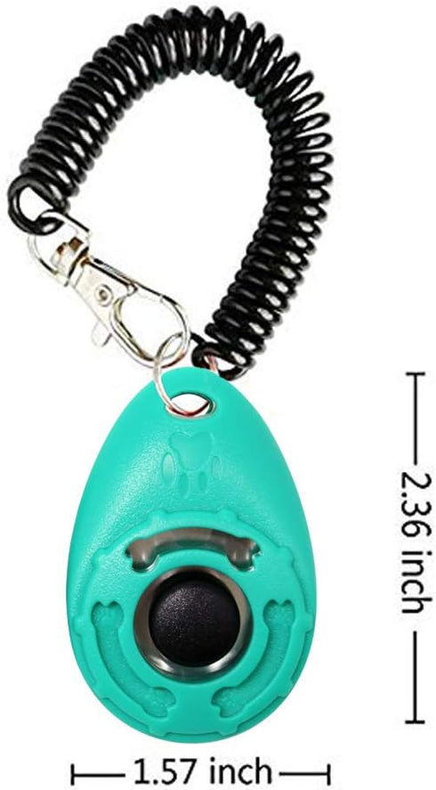 OYEFLY Dog Training Clicker with Wrist Strap, Durable Lightweight Pet Training Clicker for Cats, 2-Pack