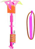 AMERICAN WIT 100 (2) Cool LED Light Up Helicopters (Multicolored) Slingshot Style Flying Toy Arrow Launch Flies up