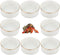 DQITJ 8 Pcs Hermit Crab Ceramic Water Bowl, Tarantula Mini Food Dish for