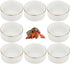 DQITJ 8 Pcs Hermit Crab Ceramic Water Bowl, Tarantula Mini Food Dish for