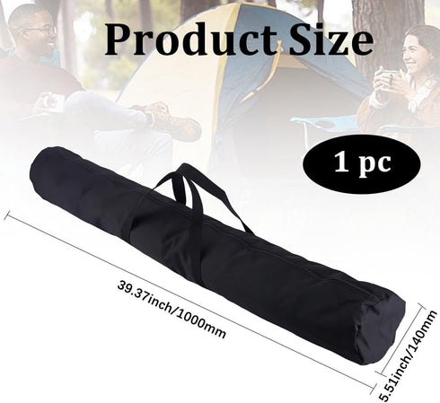39.37 Inch GORGECRAFT Black Portable Chair Bag Large Oxford Cloth Folding Heavy Duty Waterproof Camping Chairs Carry