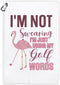 I'm Just Using My Golf Words Funny Printed Microfiber Towel with Clip, Cute Golf Gifts for Women