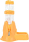 Guardians Hamster Water Bottle, Automatic Drinking Bottle with Food Container Base, 125ml, Yellow