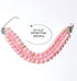 Fancy 3 Rows Pearl Pink Diamond Pet Cat Dog Necklace Collar Jewelry Pet Cat Dog Girl Costume Accessories(7.8-12.6in)