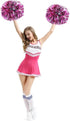 Hooshing 2/6/12PCS Cheerleading Pom Poms with Baton Handle for Team Spirit Sports Dance Cheering
