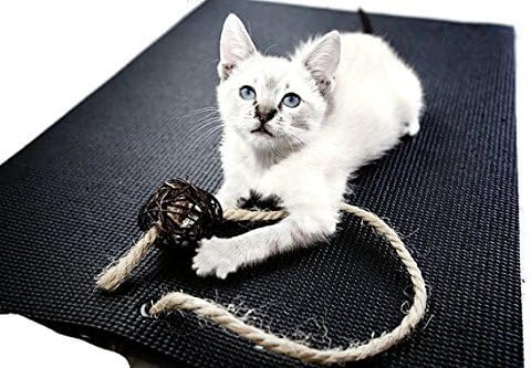 Feline Yogi Cat Yoga Mat with Catnip Cat Toy. Cat Scratching Post, Bed, Activity