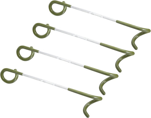 PATIKIL Camping Lantern Hook Hanger, 4 Pack Tent Lamp Hook for Outdoor Hiking, Olive Green