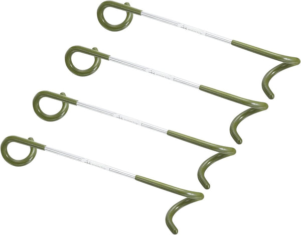 PATIKIL Camping Lantern Hook Hanger, 4 Pack Tent Lamp Hook for Outdoor Hiking, Olive Green