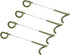 PATIKIL Camping Lantern Hook Hanger, 4 Pack Tent Lamp Hook for Outdoor Hiking, Olive Green