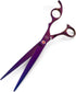 Moontay Professional 8.0" Dog Grooming Scissors Set - 4-pieces Straight, Upward Curved, Downward Curved,