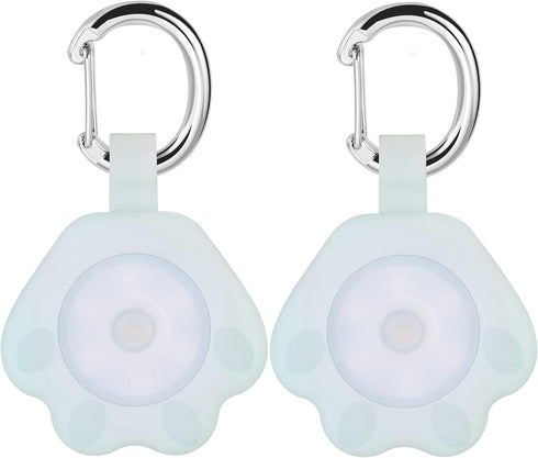 2-Pack Dog Light with USB Rechargeable, Color Changing Safety Lights for Night Walking, Attach to Collar or Leash