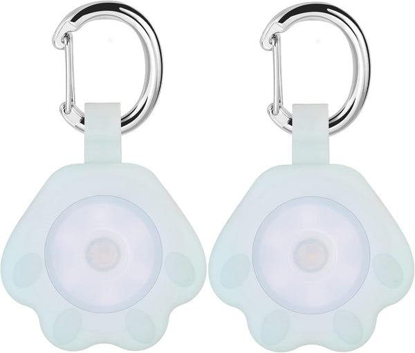 2-Pack Dog Light with USB Rechargeable, Color Changing Safety Lights for Night Walking, Attach to Collar or Leash