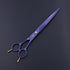 Purple Dragon 8.0 inch Professional Dog Grooming Hair Cutting Scissor & Curved Scissor & Chunker Shear Kit with Bag
