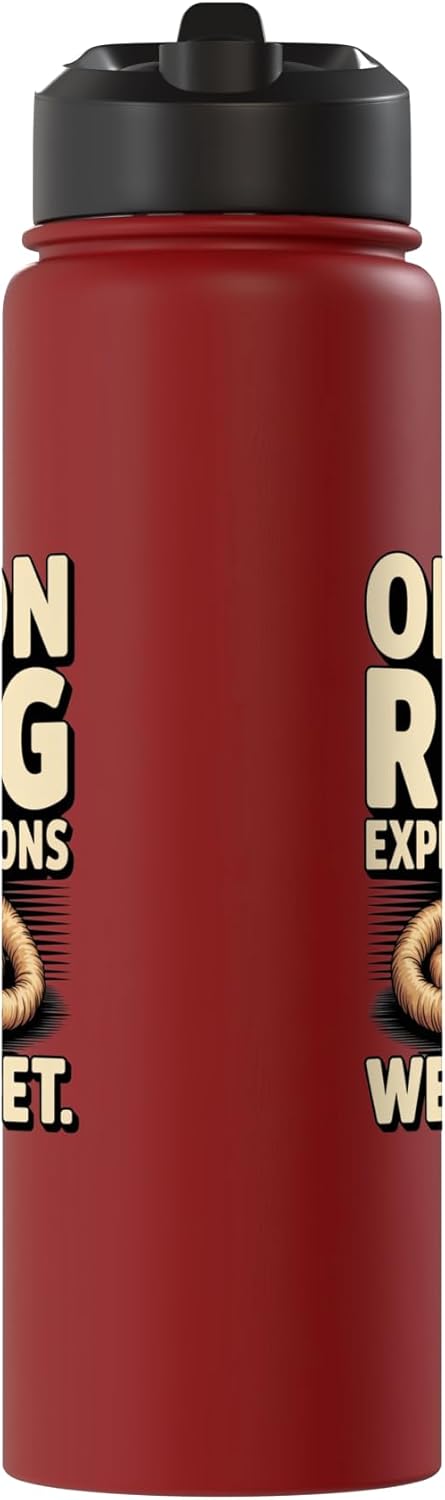Onion Ring Expectations Food Humor Quote Set Funny Onion Ring Expectations Were Pun Stainless Steel Insulated Water