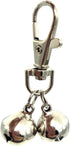DIY Pet Bells 304 Stainless Steel Dog Bells, 4 pcs Gold and Silver Bell Training Charm Pendants