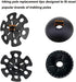 Hiking Walking Sticks Replacement Tips 10 Pack, Rubber Protectors, Snow & Mud Baskets Set for Trekking Poles