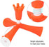 Tripod Golfball Tee, Height Adjustable Golfball Accessories for Practice Training (Orange)