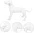 Mobestech Pet Clothing Model Dog Mannequin Display Stand, Inflatable Dog Model for Clothing Rack, White PVC