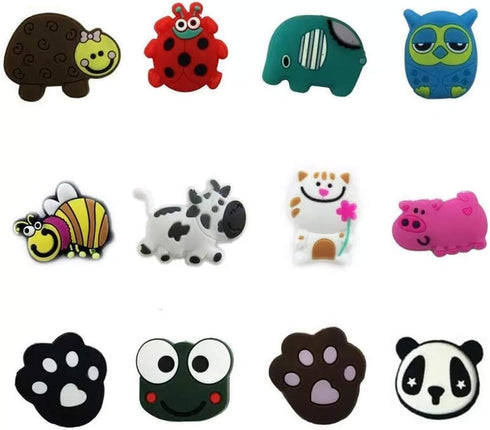 JJLFresheners Dairy Cattle Racket Vibration Tennis Accessories Shock Absorber Anti-Shock Cartoon Silicon