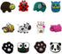 JJLFresheners Dairy Cattle Racket Vibration Tennis Accessories Shock Absorber Anti-Shock Cartoon Silicon