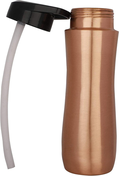 Perilla Home 100% Pure Copper Bottle - 25.37 Oz Ayurvedic Water Bottle, Leak Proof for Gym, Outdoors, Indoors