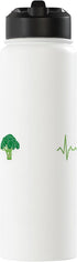 Heartbeat Kawaii Broccoli Kawaii Broccoli Insulated Water Bottle - Stainless Steel & BPA Free