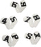 Toyvian 10pcs Golf Club Covers Pu Leather Putter Sleeve Set with Colorful