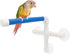 Hypeety Bird Parrot Stand Perch - Portable Suction Cup Shower Perch Toy for Parakeet Bath Stands (3 Suction Cups)