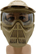 Tactical Mask Airsoft Masks for BB Hunting, Full Face Tactical Gear, Impact Resistant with Goggles for Outdoor