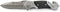 Smith & Wesson SWFRS 8in High Carbon S.S. Folding Knife with 3.3in Drop Point Serrated Blade and S.S. with G-10 Inlay Handle for Outdoor, Tactical, Survival and EDC