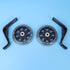 Garneck Bike Holder 2pcs Training Wheels Stabilizer Mute Flashing Wheel for 12 Inch Bracket Kids Bikes (Black)