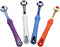 Orgrimmar 3-Sided Pet Toothbrush - Dog Toothbrush for Cleaning Mouth and Removing Bad Breath Tartar (4 Count)