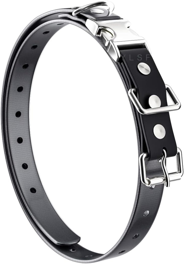 Quick Snap Bungee Dog Collar Strap with D Ring, Adjustable Durable Waterproof Replacement for Electronic Training