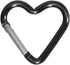 Heart Shaped Carabiner Clip, Aluminum Alloy Keychain Clip, Heavy Duty Spring Snap Hook for Camping, Backpack