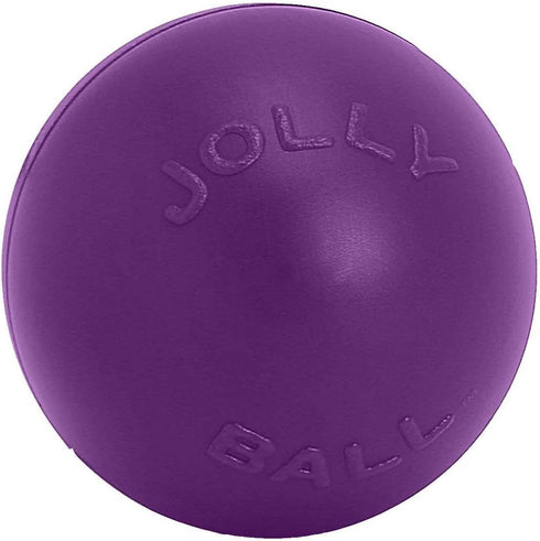 10 Inches/Large, (310 Jolly Pets Push-n-Play Ball Dog Toy, Red RD)