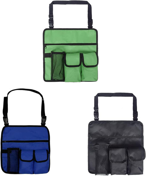 Kamonda 4 Chair Armrest Organizer Beach Chair Hanging Storage Pouch Snack Bag with Pockets for Outdoor Folding Camping