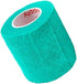2 Inch Vet Wrap Tape Bulk (Teal) (Pack of 6) Self-Adhesive Flex Bandage Grip Roll for Pets