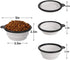Dog Bowl Pet Collapsible Bowls, 2 Pack Portable Foldable Travel Bowls for Dogs Cats and Small Animals