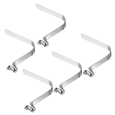 PATIKIL 10x8mm Kayak Paddle Snaps, 5 Pack Pole Push Button Spring Clips Steel Hollow Button Locking Tube Single Pin for