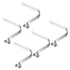 PATIKIL 10x8mm Kayak Paddle Snaps, 5 Pack Pole Push Button Spring Clips Steel Hollow Button Locking Tube Single Pin for