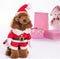 NACOCO Pet Christmas Costumes Dog Suit with Cap, Santa Claus Suit for Dogs and Cats (Red, XL)