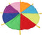 mifasuo Kids Play Rainbow Parachute 6ft 10ft 12ft with 16 Handles 16ft 20ft